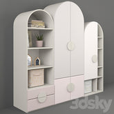 Trueliving 5 Door Fitted Kids wardrobes Laminated Finish & PU Finish 8Ft *2Ft *9Ft -2438.4MM X 609MM X 2743.2MM)